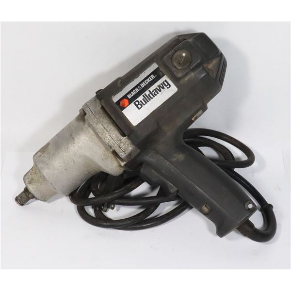 BLACK & DECKER BULLDAWG 1/2  ELECTRIC IMPACT