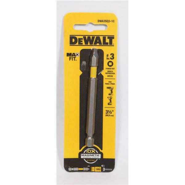 NEW DEWALT 3.5" #3 POWER BIT