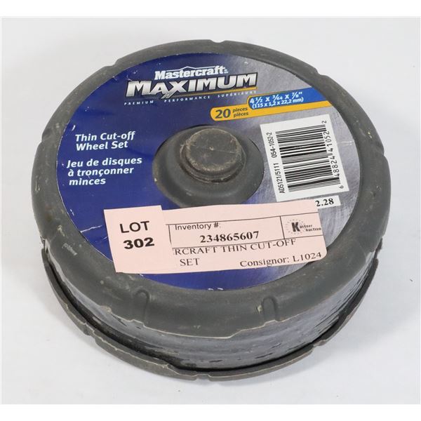 MASTERCRAFT THIN CUT-OFF WHEEL SET