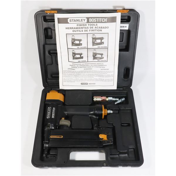 STANLEY AIR NAILER IN CASE WITH ACCESSORIES