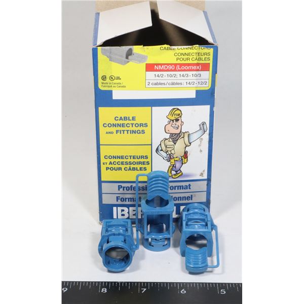 20PC BOX OF IBERVILLE CABLE CONNECTORS