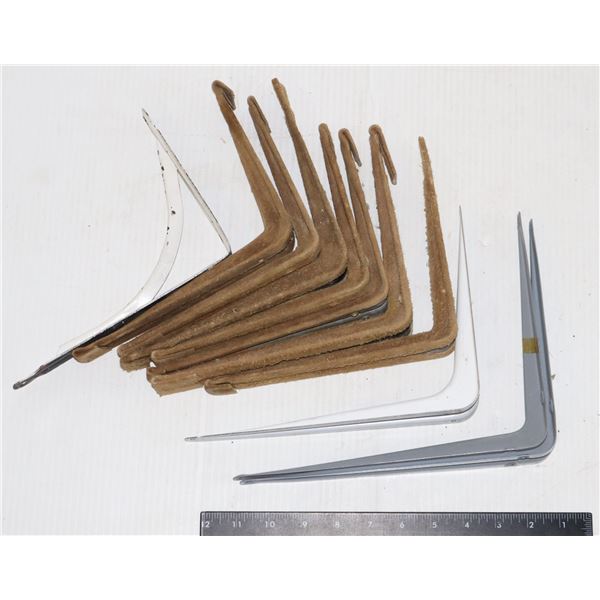11 ASSORTED SHELF BRACKETS