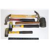 Image 1 : FLAT OF ASSORTED HAMMERS, MALLET
