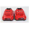 Image 2 : TWO CRAFTSMAN 20V LITHIUM ION BATTERIES