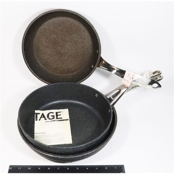 SET OF 3 "THE ROCK" NON STICK FRYING PANS