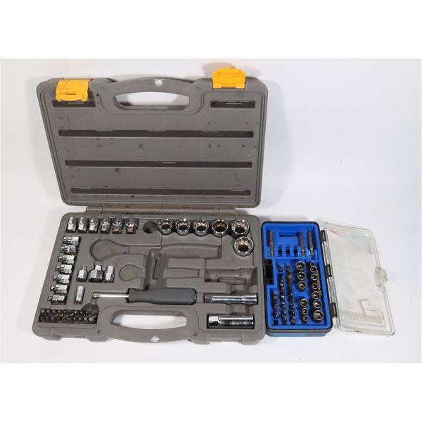 TWO INCOMPLETE MASTERCRAFT TOOL/ BIT SETS