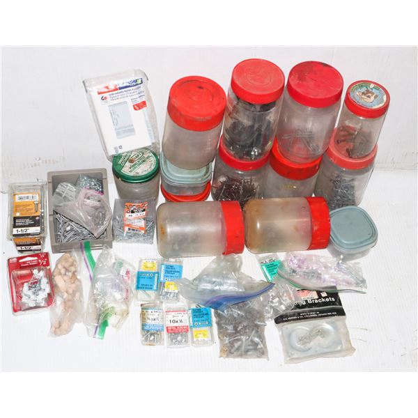 XLARGE BOX OF ASSORTED FASTENERS AND MORE