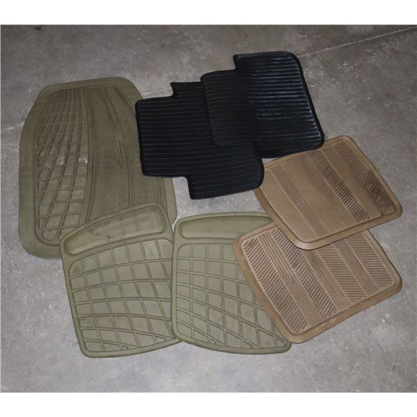 LARGE LOT OF ASSORTED CAR FLOOR MATS