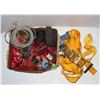 Image 1 : LARGE LOT OF RATCHET STRAPS WITH TOW CABLE