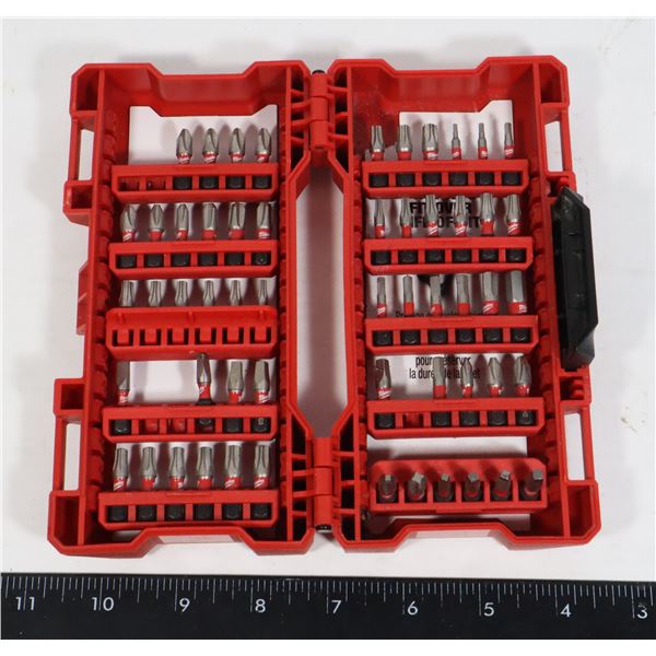 NEAR COMPLETE MILWAUKEE BIT SET
