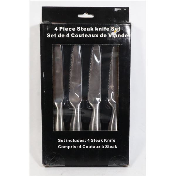 NEW 4PC STEAK KNIFE SET