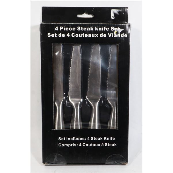 NEW 4PC STEAK KNIFE SET