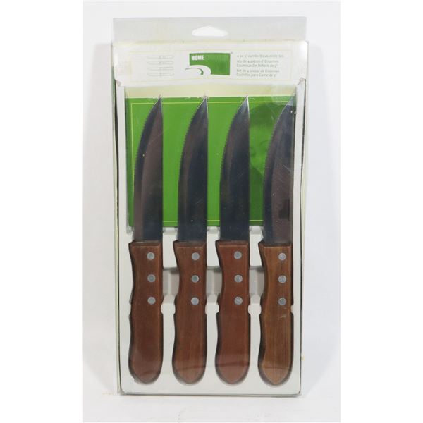 NEW 4PC JUMBO STEAK KNIFE SET