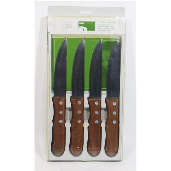 NEW 4PC JUMBO STEAK KNIFE SET