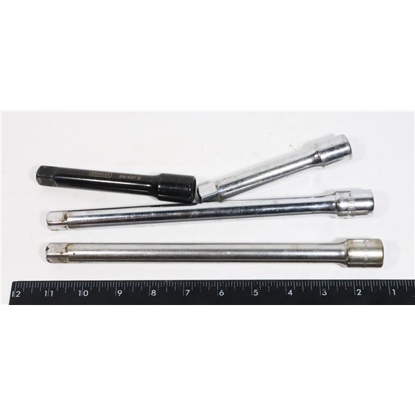 BUNDLE OF 1/2" DRIVE SOCKET EXTENSION BARS
