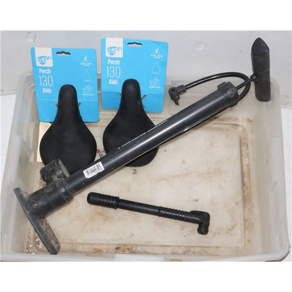 BUNDLE OF NEW AND USED BICYCLE THEMED ITEMS