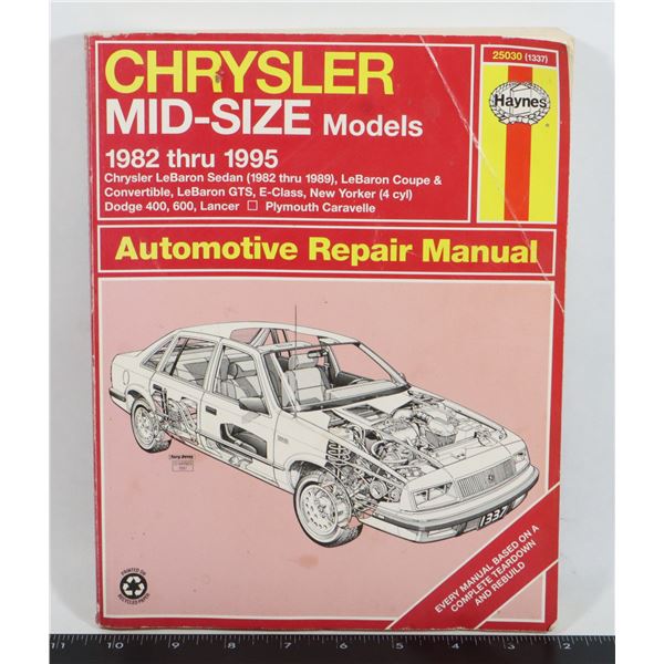 HAYNES AUTOMOTIVE REPAIR MANUAL