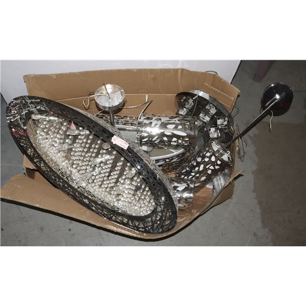 LARGE LOT OF HIGHLY DECORATIVE LIGHTING FIXTURES