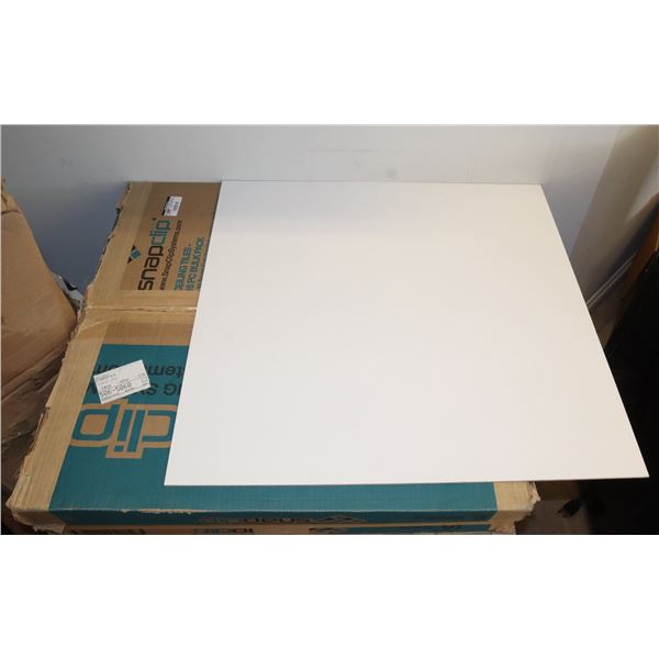 NEW BOX OF SNAP CLIP CEILING TILES