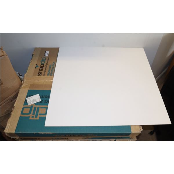 NEW BOX OF SNAP CLIP CEILING TILES