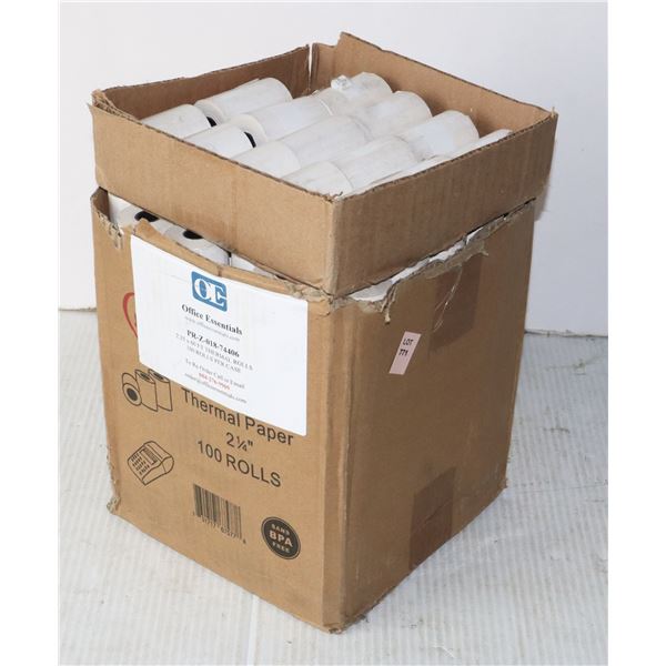 CASE + A FEW SPARE THERMAL PRINTER PAPER 2-1/4"