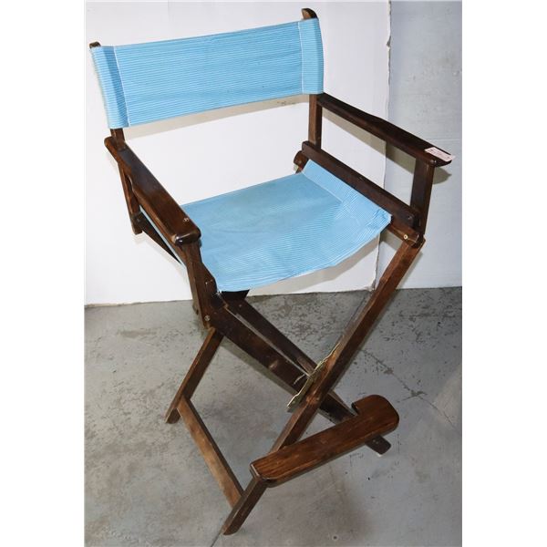 SOLID WOOD/ FABRIC DIRECTOR STYLE CHAIR