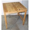 Image 1 : SMALL WOOD TABLE, SOME STAINS TO TOP