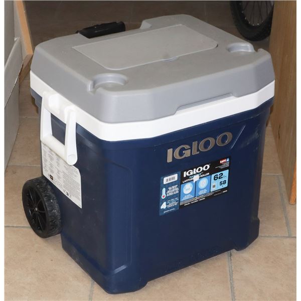 IGLOO 58L COOLER ON WHEELS (SOME ASSEMBLY REQUIRED)