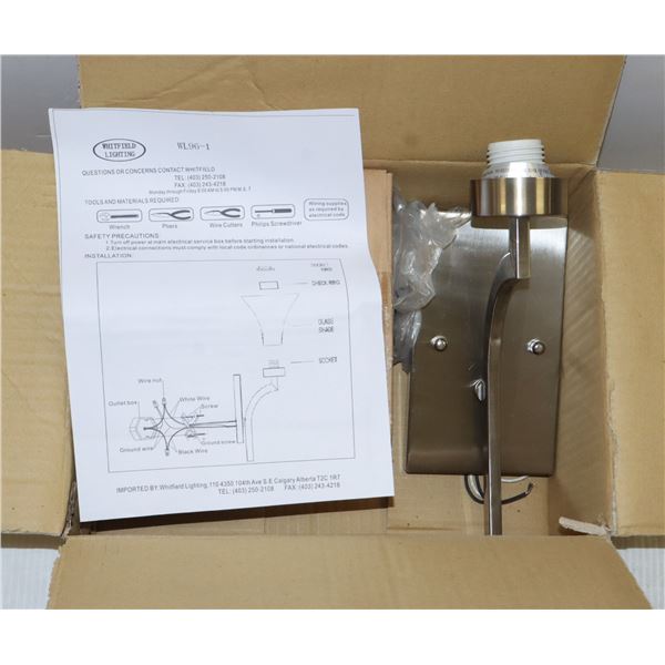 NEW WALL SCONCE LIGHT FIXTURE BY WHITFIELD