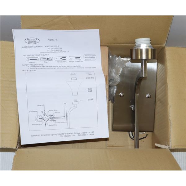 NEW WALL SCONCE LIGHT FIXTURE BY WHITFIELD