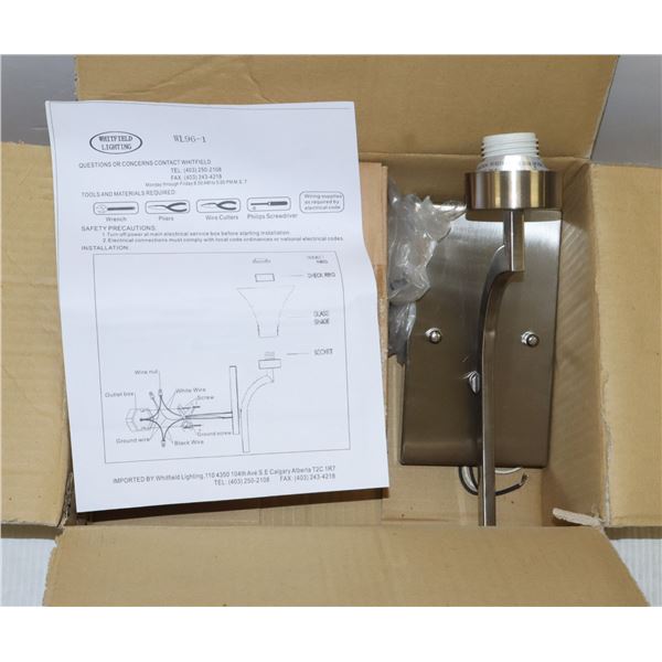 NEW WALL SCONCE LIGHT FIXTURE BY WHITFIELD