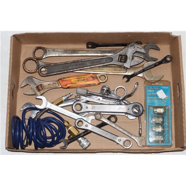 LARGE FLAT OF ASSORTED AUTOMOTIVE TOOLS INCLUDING