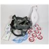 871  BOX OF SAFETY SUPPLIES INCLUDING SAFETY GLASSES,