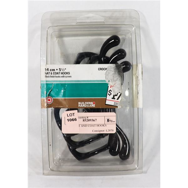 14CM HAT AND COAT HOOKS