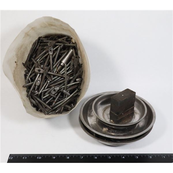FLAT OF MAGNETIC PARTS TRAYS AND SPECIALTY SCREWS