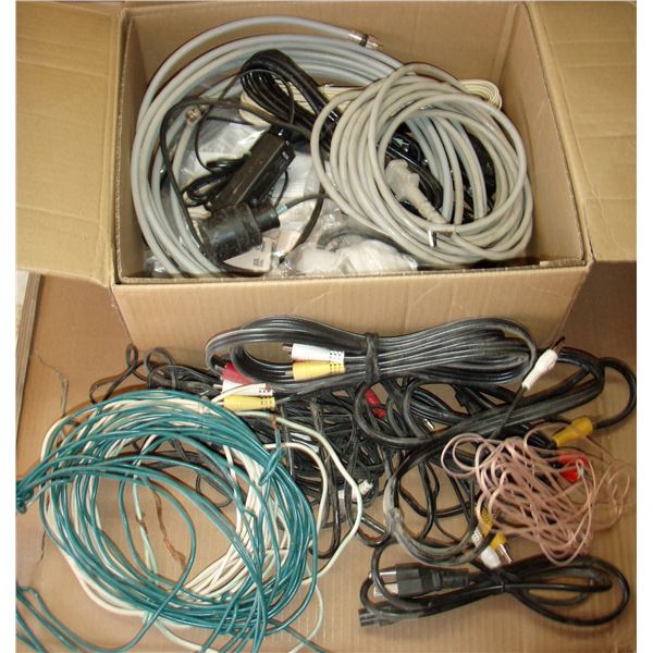 BOX OF WIRE - STEREO - SPEAKER - ELECTRIC -
