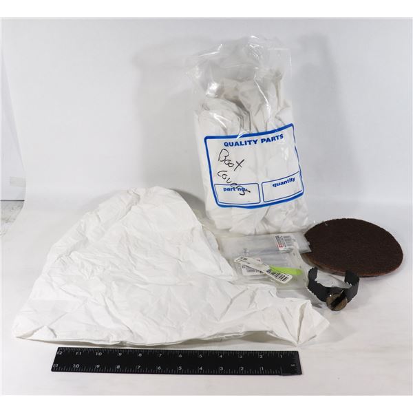 SMALL BOX OF MISC TOOLS ECT, INCLUDING SMALL