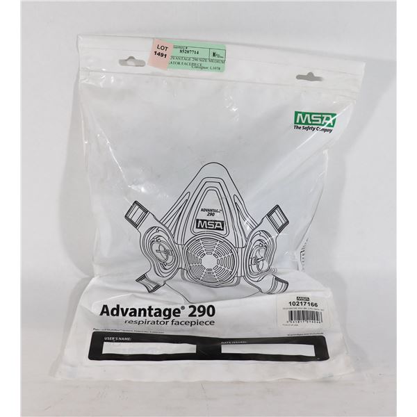 NEW ADVANTAGE 290 SIZE MEDIUM RESPIRATOR FACEPIECE