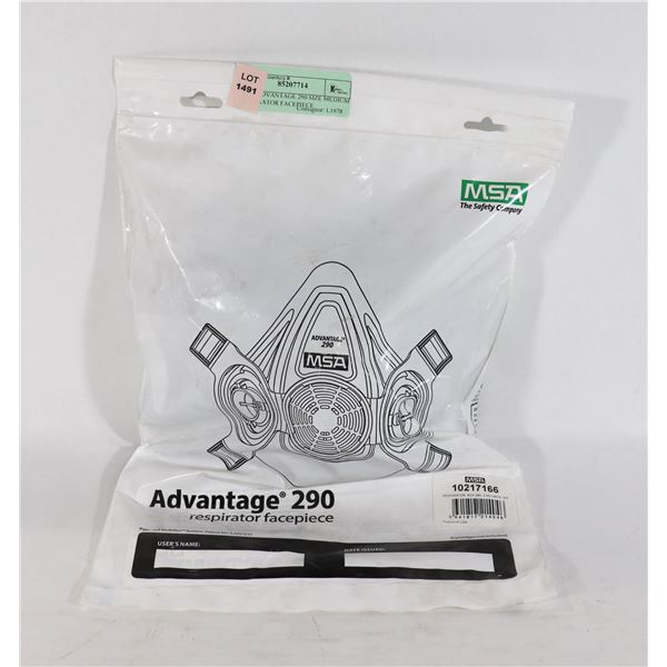 NEW ADVANTAGE 290 SIZE MEDIUM RESPIRATOR FACEPIECE