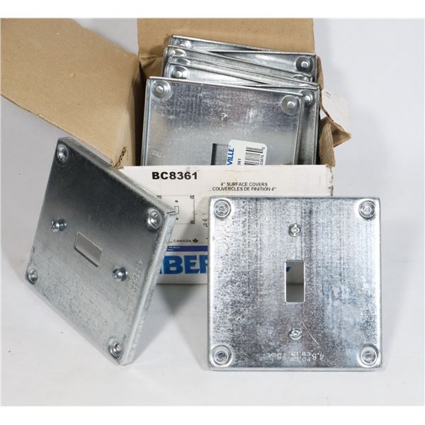 CASE OF 4" SURFACE COVERS, 3.8" RAISED, ONE TOGGLE