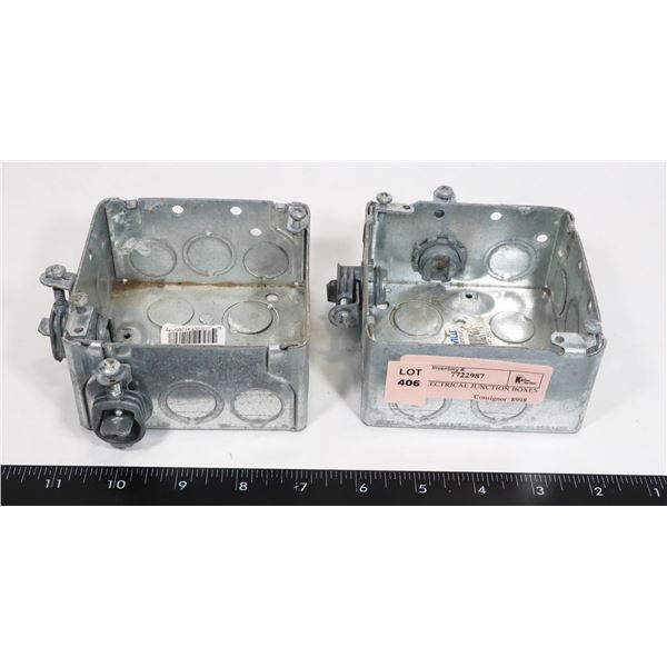 TWO ELECTRICAL JUNCTION BOXES