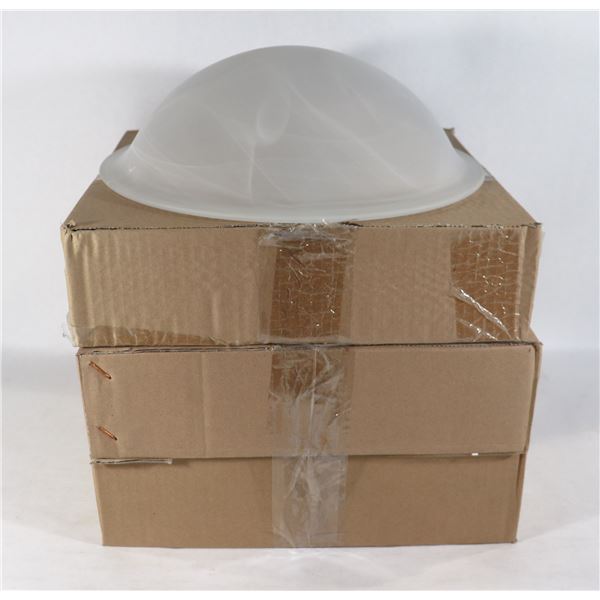 X3 NEW REPLACEMENT GLASS FOR CEILING LIGHT