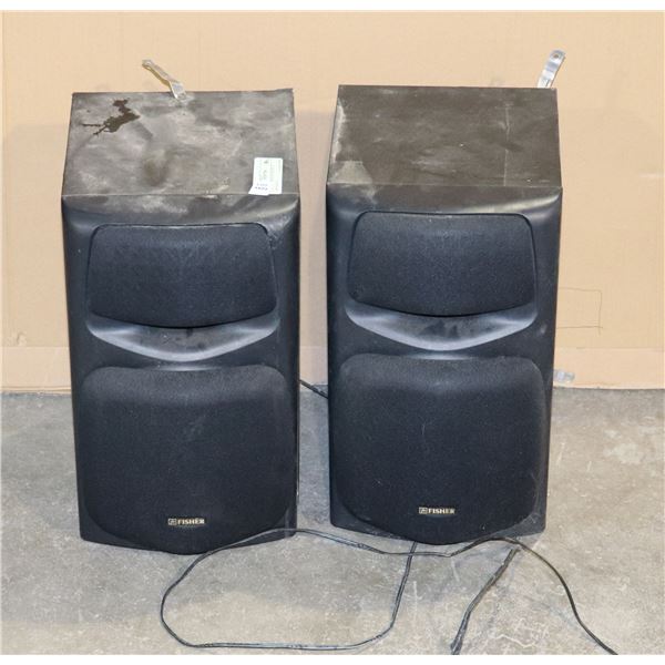 SET OF FISHER BOOKSHELF SPEAKERS
