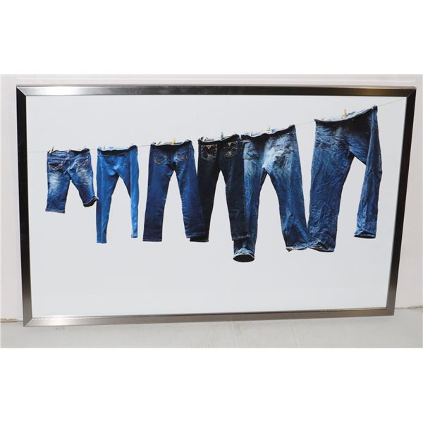 PROFESSIONALLY FRAMED DENIM SHOWHOME PICTURE