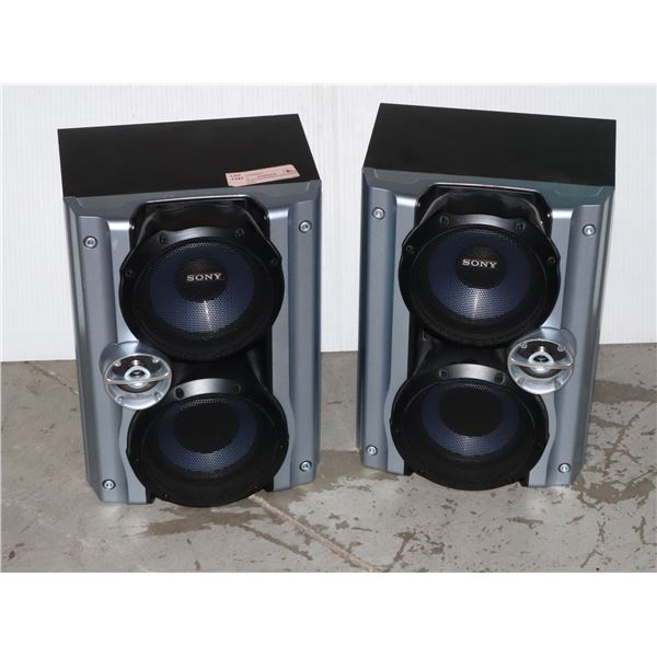 TWO SONY BOOKSHELF SPEAKERS, WORKING