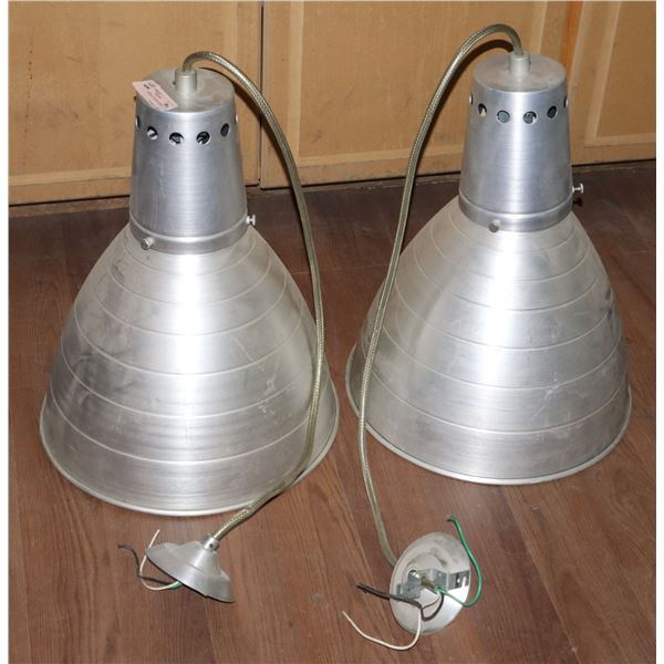 TWO INDUSTRIAL LOOK LIGHT FIXTURES