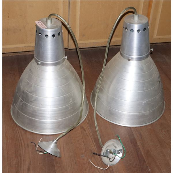 TWO INDUSTRIAL LOOK LIGHT FIXTURES