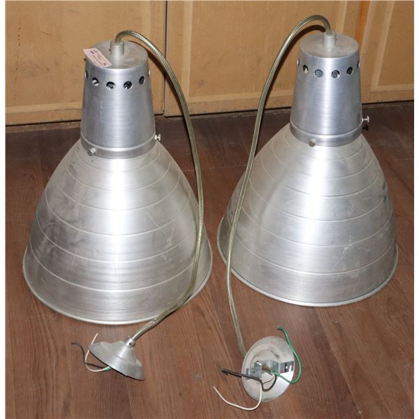 TWO INDUSTRIAL LOOK LIGHT FIXTURES