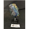 Image 2 : 5.5" Amethyst Titanium Auro On Stand. Retails $600.00