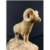 Image 2 : 13.5" H Nicely Carved Vintage Mountain Goat Wood Carving Signed By T.Kietti, Jasper